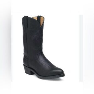 Durango Black Western Heeled Cowboy Boots
